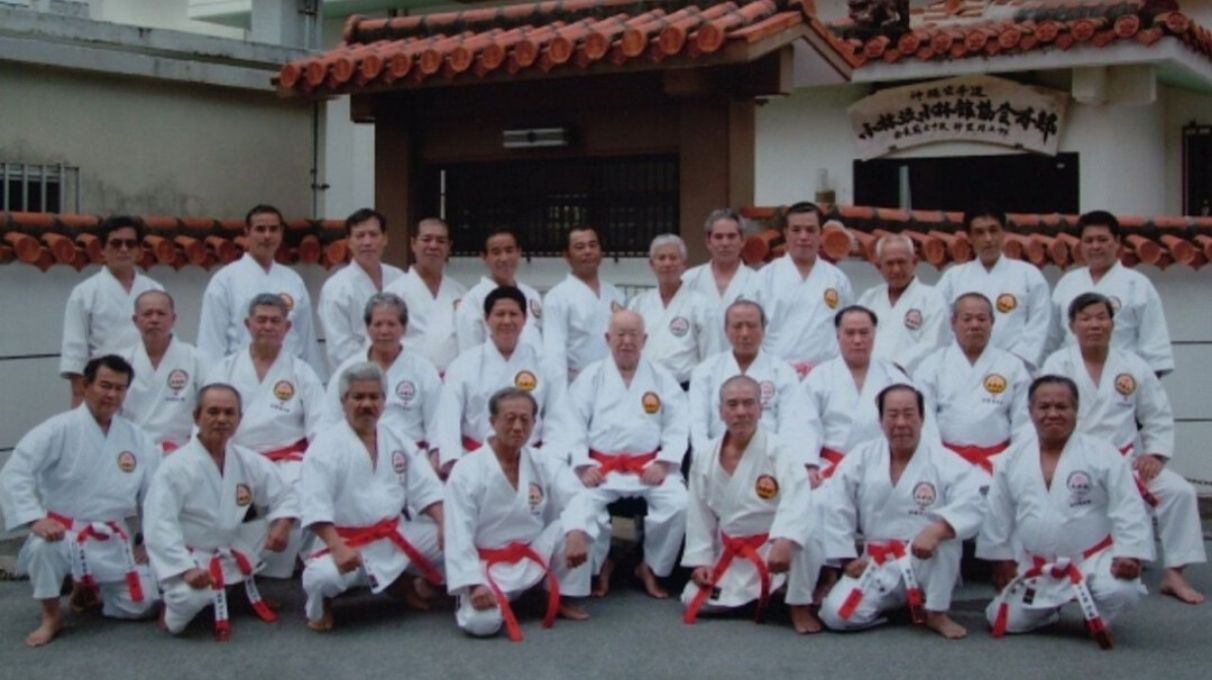 Nakazato and his senior students Nakazato and his senior students